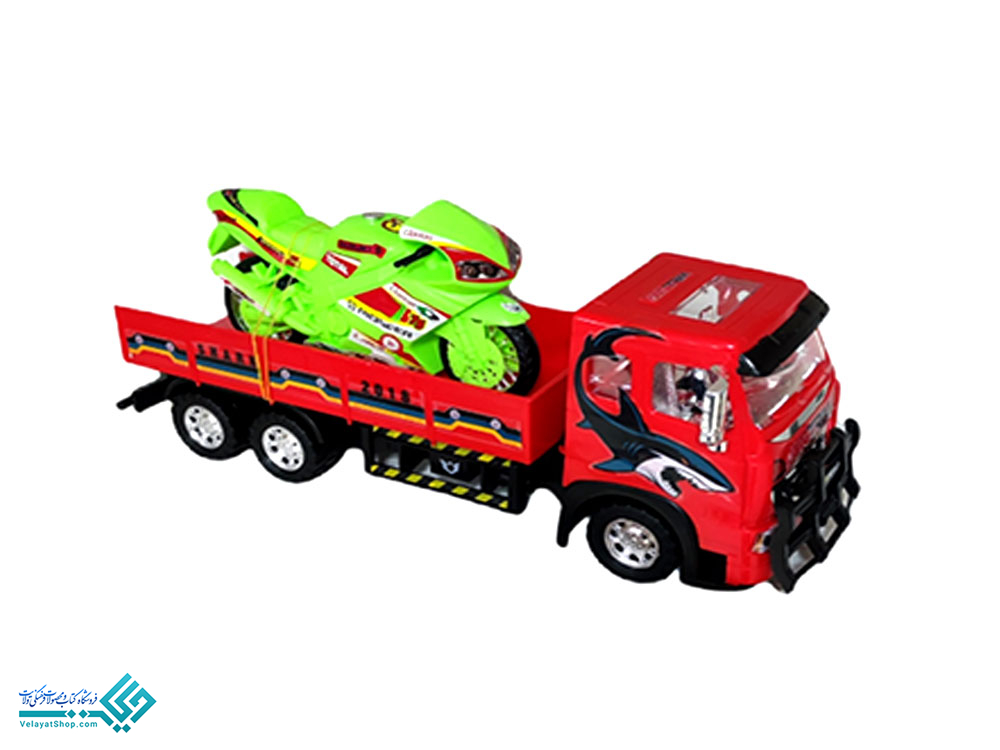 1 اسباب بازی ماشین تریلی حمل موتور