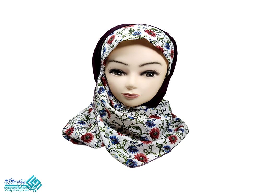 2097 مقنعه شال عربی کرپ