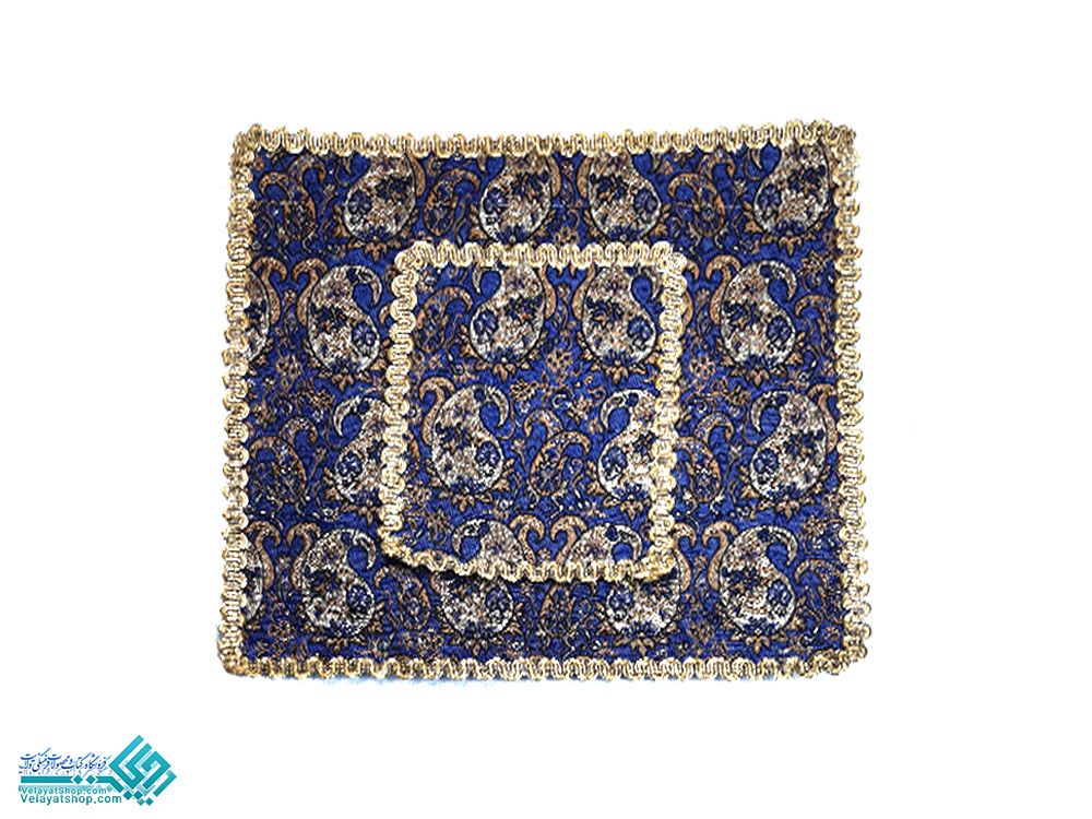 3102 جانماز دو تکه حاشیه با نوار طلایی