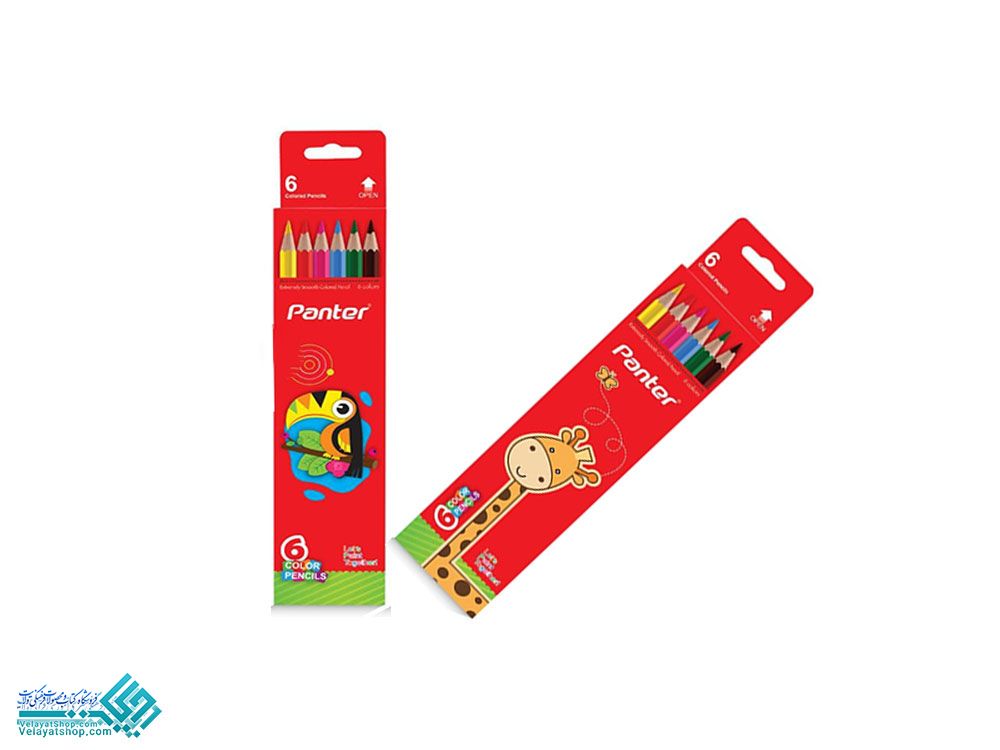 5.9 مداد رنگی6 رنگ پنتر مقوایی