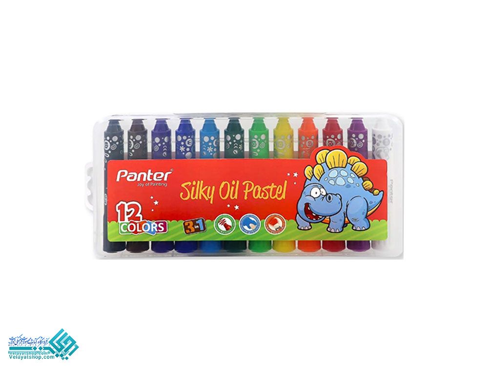 5 پاستیل روغنی ابریشمی 12 رنگ پنتر