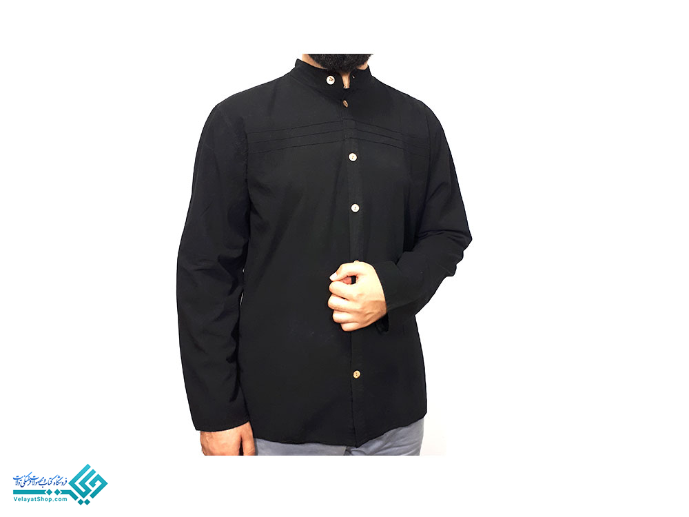 بلوز-الیافی-تمام-دکمه پیراهن الیافی تمام دکمه مردانه