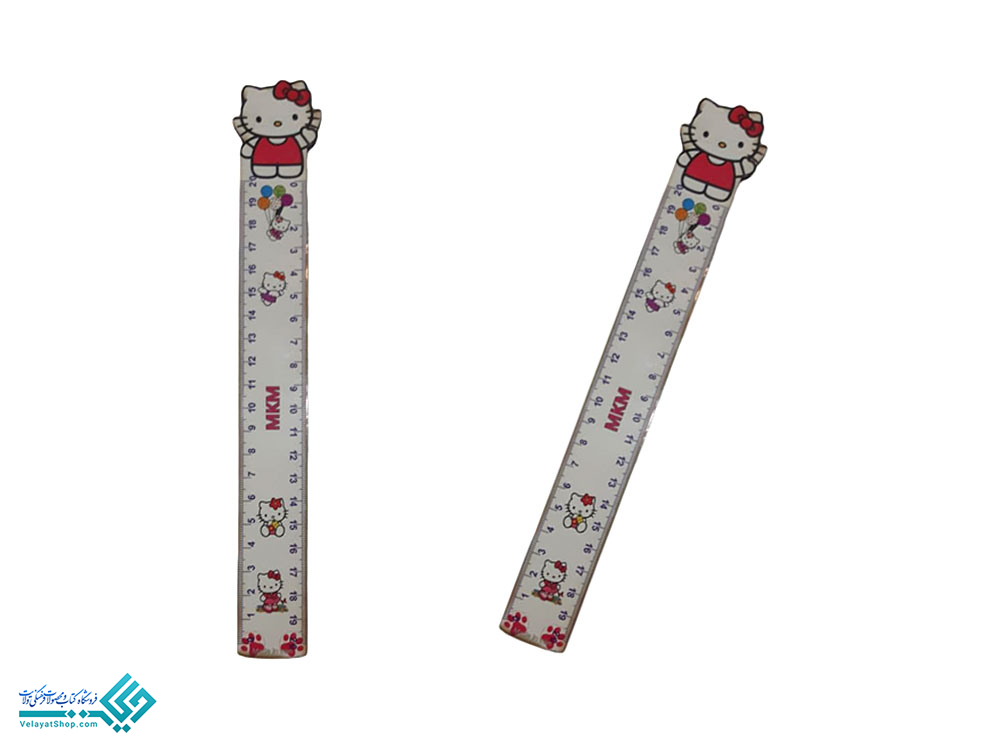 خط-کش.5 خط کش چوبی طرح فانتزی mkm