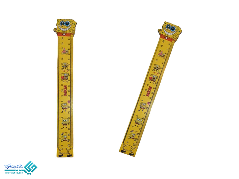 خط-کش.6 خط کش چوبی طرح فانتزی mkm