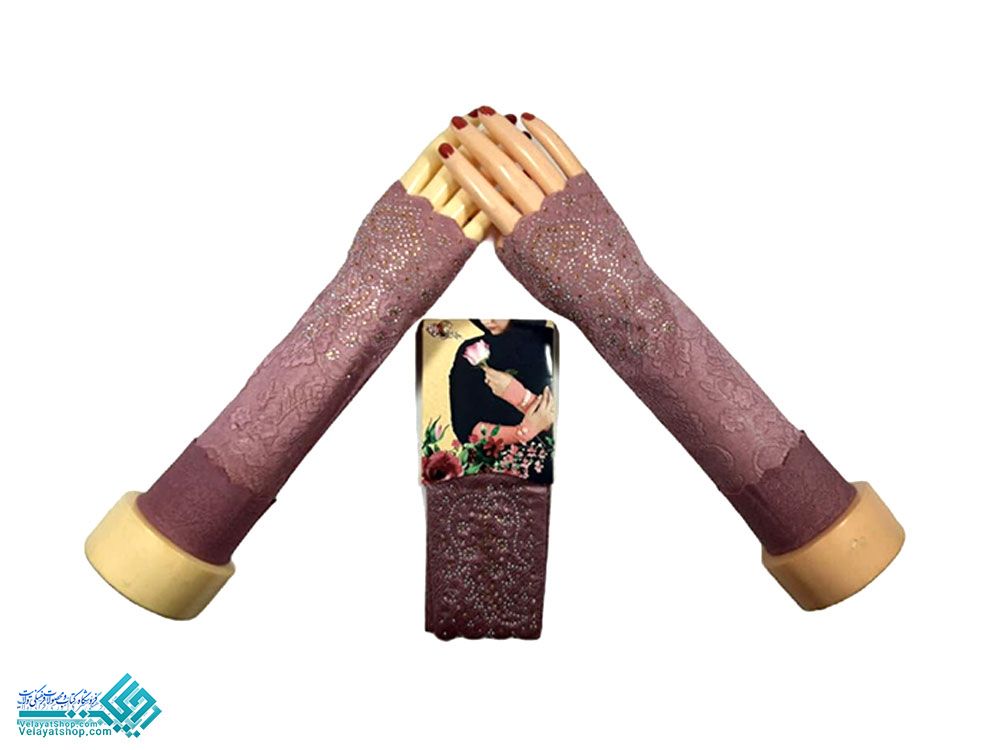 ساق-دانتل-صورتی ساق دانتل نگین دار