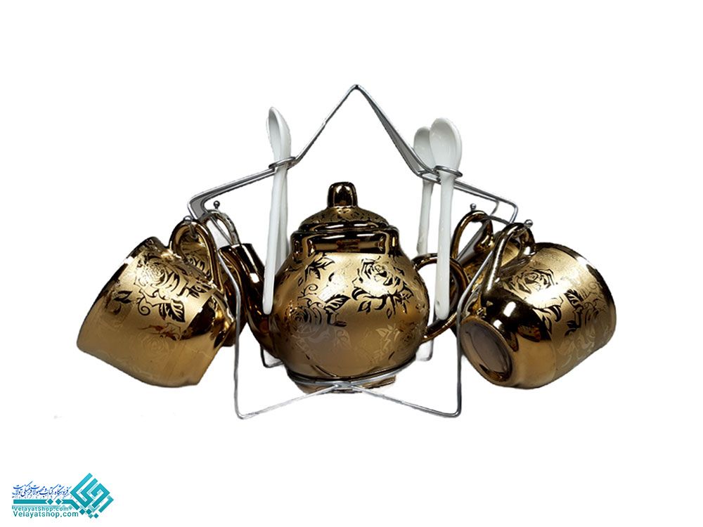 27228 سرویس فنجان و قوری قهوه خوری