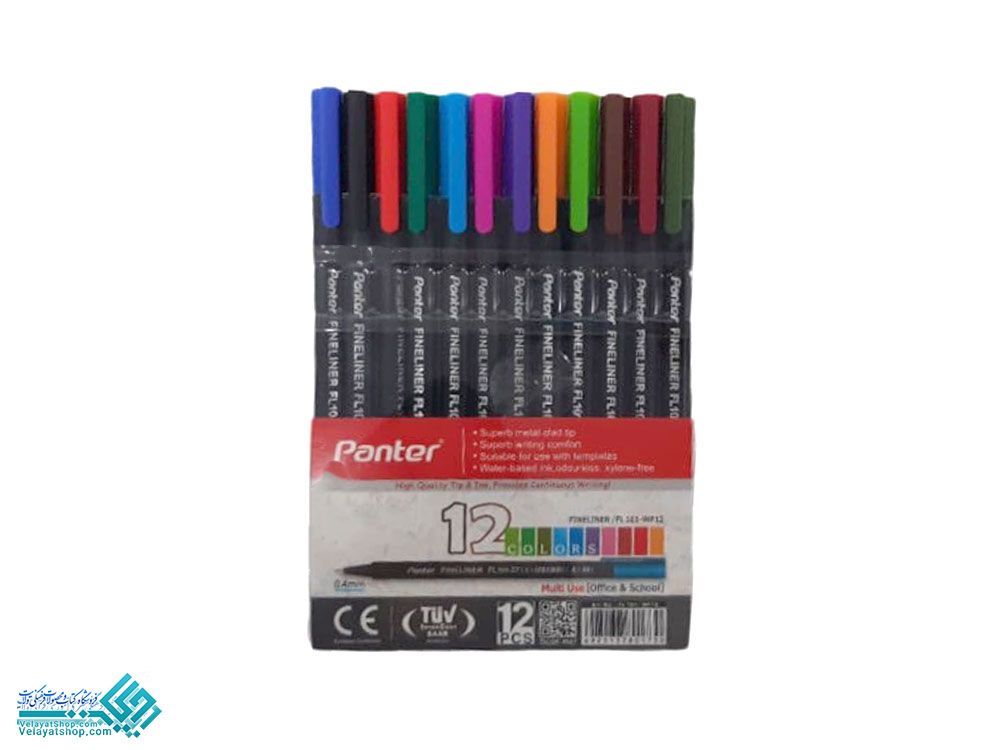 روان-نویس.1 وان نویس نوک نمدی پنتر ست 12 عددی