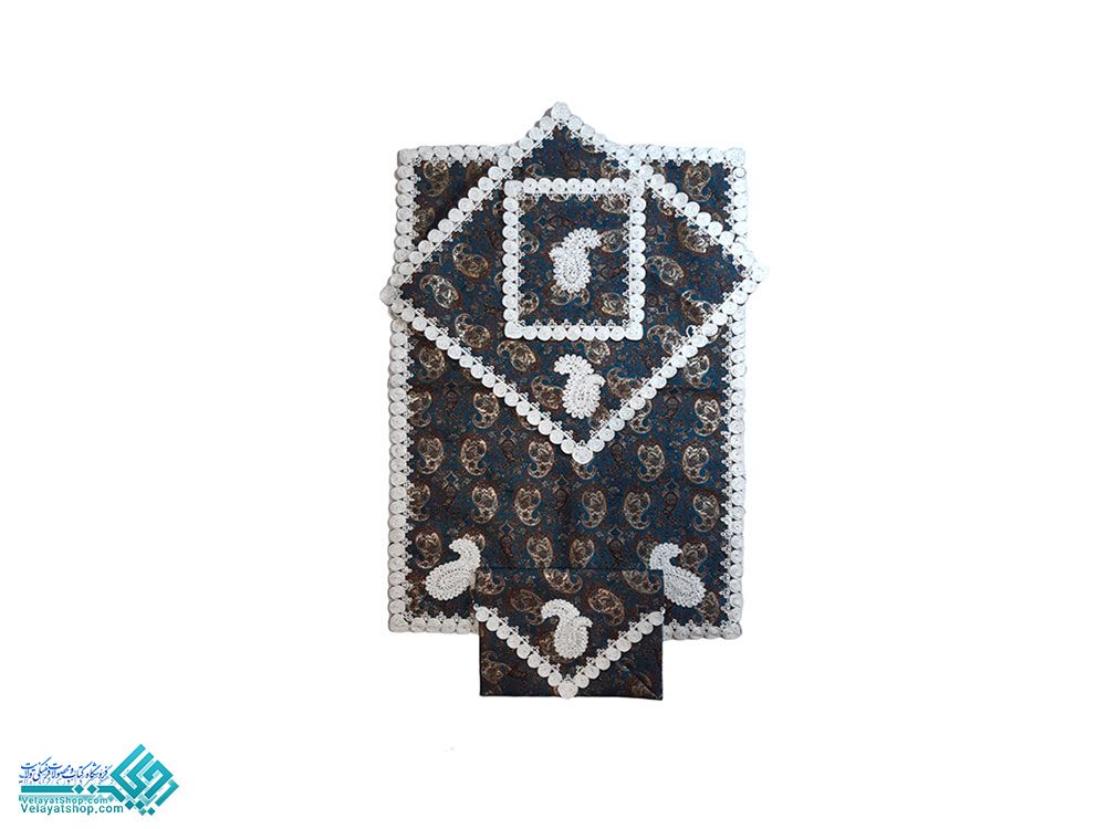 25176.3 سجاده نماز 4 تکه ترمه (بهمراه جا قرآنی)