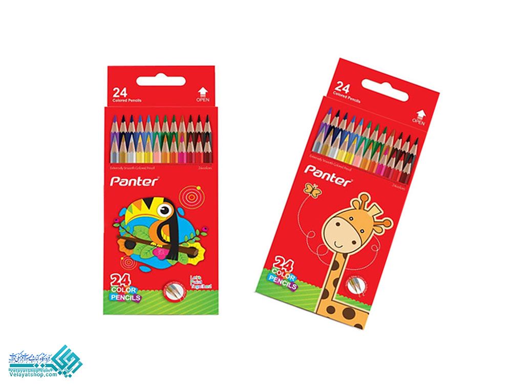 5.8 مداد رنگی 24 رنگ پنتر مقوایی