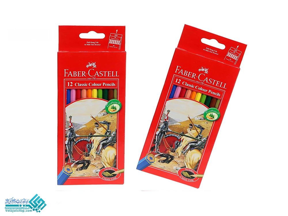 مدادرنگی-فابر12.jpgمقوایی مداد رنگی 12 رنگ جعبه مقوایی فابرکاستل
