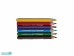 مداد رنگی 6 رنگ کوتاه آریا