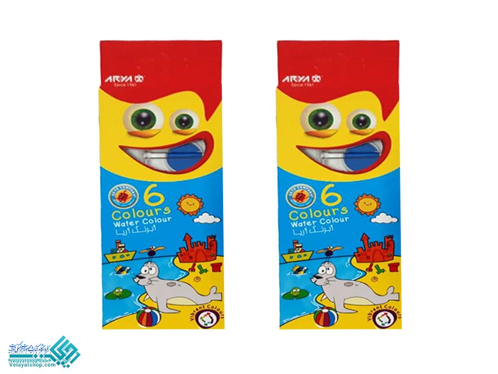 2603 آبرنگ 6 رنگ آریا