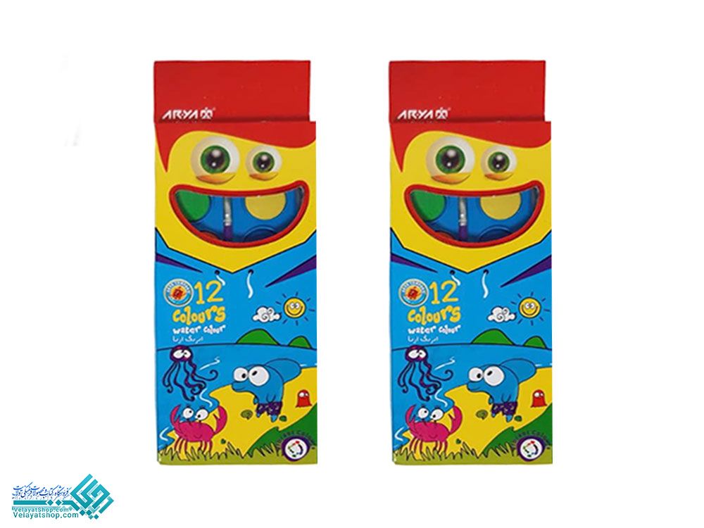 2605 آبرنگ 12 رنگ آریا