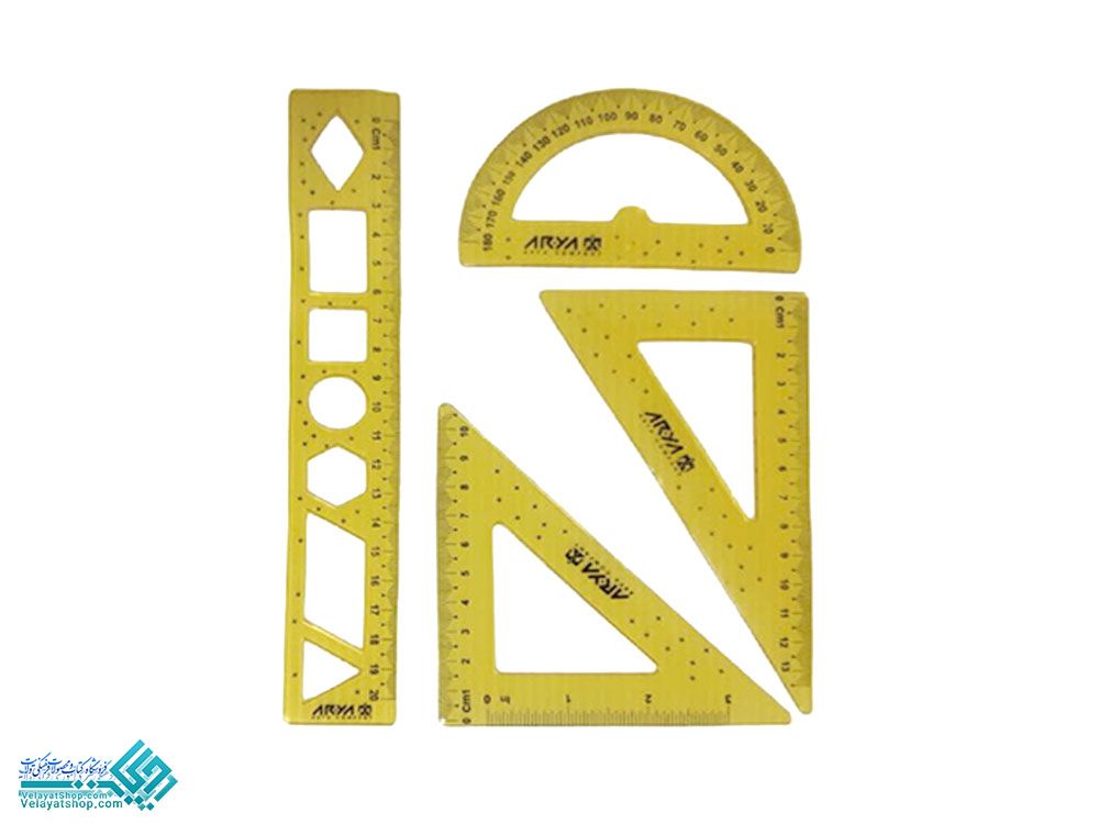 27460 ست خط کش ژله ای آریا