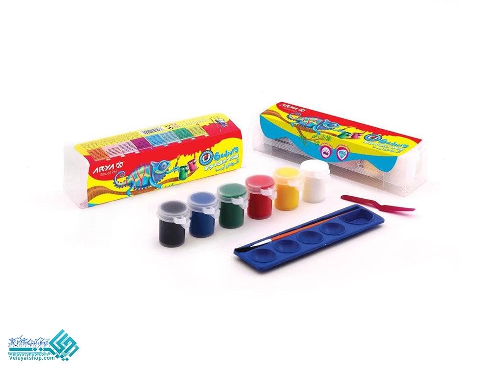 گواش-6رنگ گواش 6 رنگ پیوسته بزرگ آریا