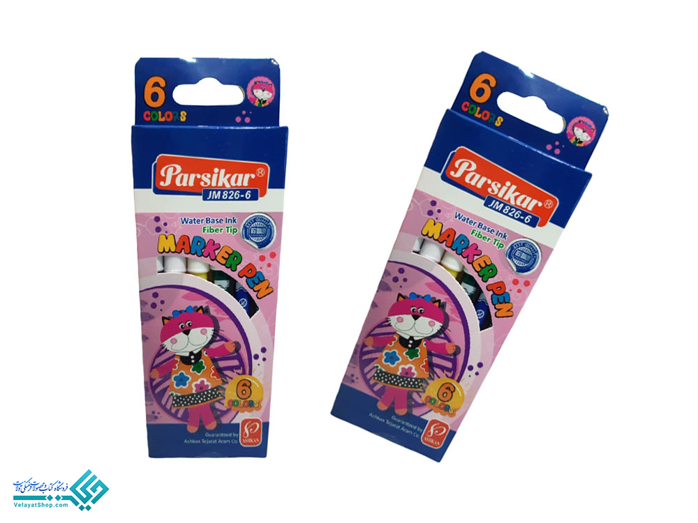 ماژیک-6رنگ ماژیک 6 رنگ پارسیکار