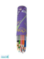 مداد رنگی 12 رنگ استوانه ای لوکی