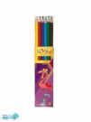 مداد رنگی 6 رنگ جعبه مقوایی لوکی