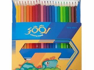 مداد رنگی 24 رنگ جعبه مقوایی لوکی
