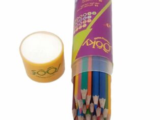 مداد رنگی 24 رنگ استوانه ای لوکی