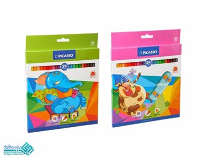 مدادرنگی 24 رنگ بسته مقوایی پیکاسو