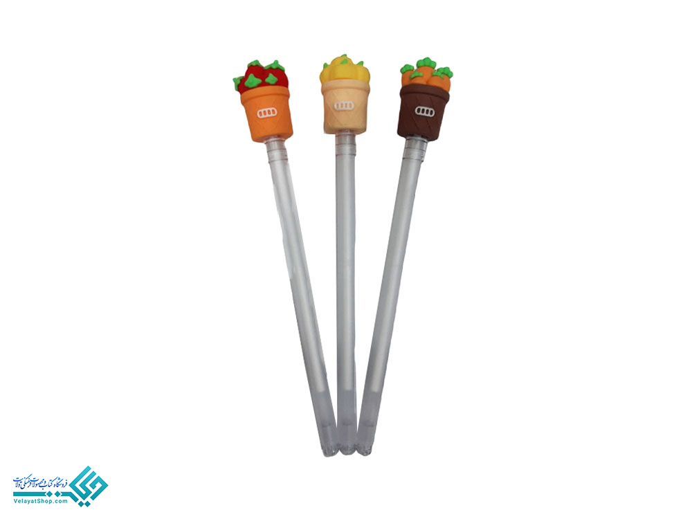 خودکار-طرح-بستنی روان نویس طرح سبزیجات