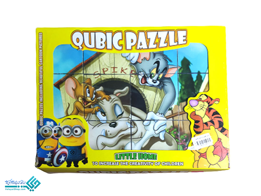 پازل9 پازل مکعبی طرح کارتونی