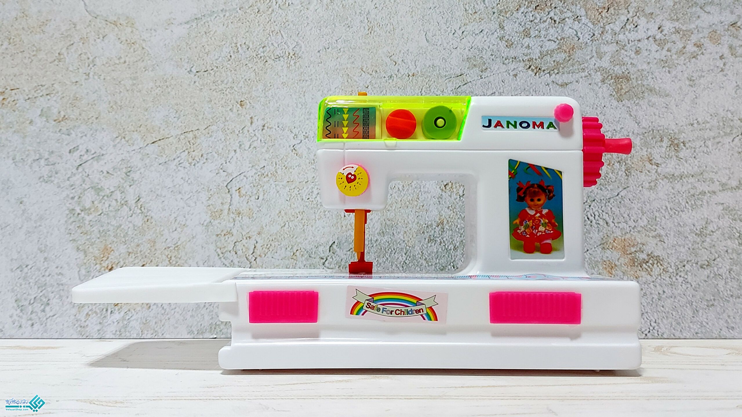 InShot_20230204_002906741 چرخ خیاطی اسباب بازی ژانومه