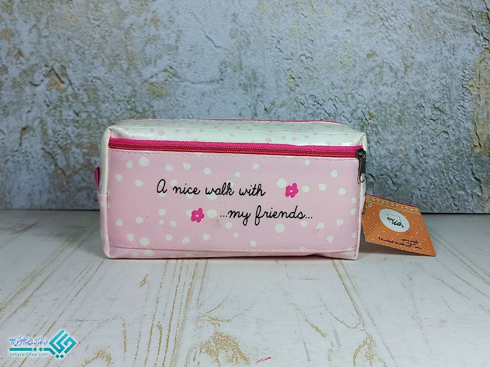 جامدادی-صورتی7 جامدادی دو زیپ اونیک