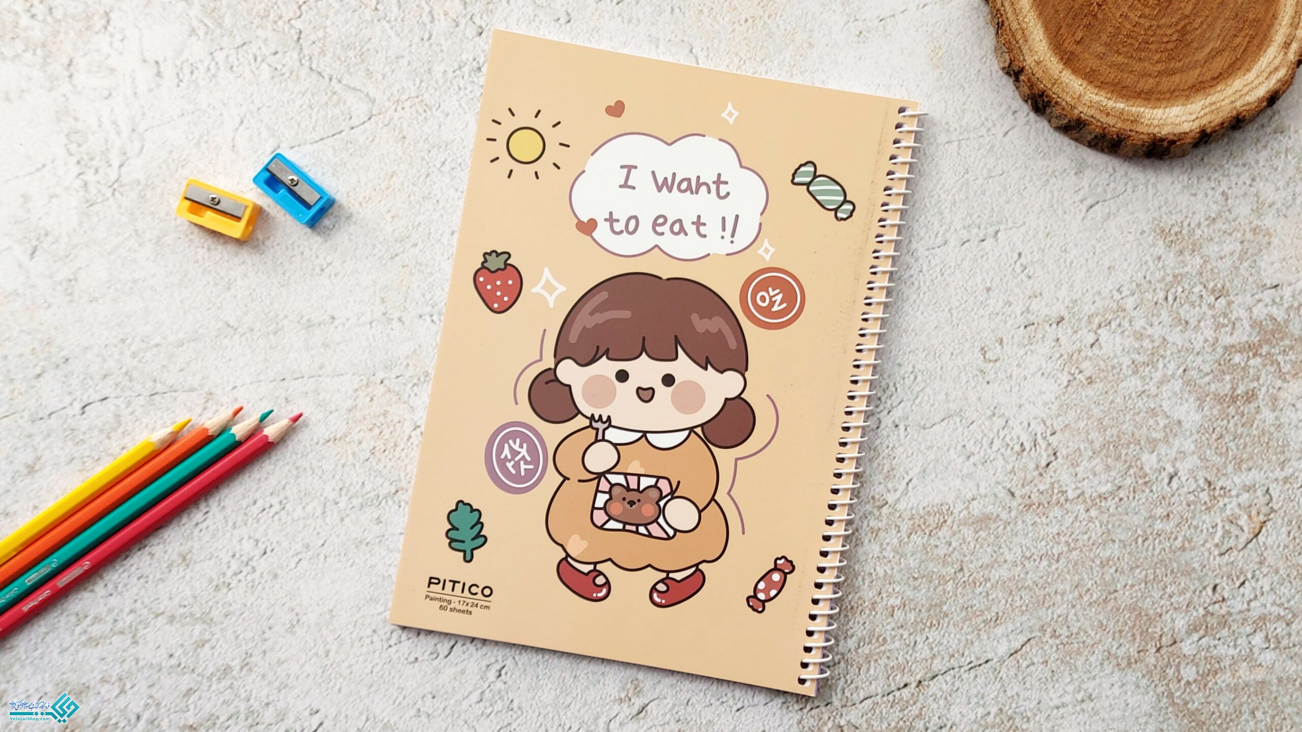 InShot_20230117_191519059 دفتر 60 برگ فانتزی نقاشی PITICO