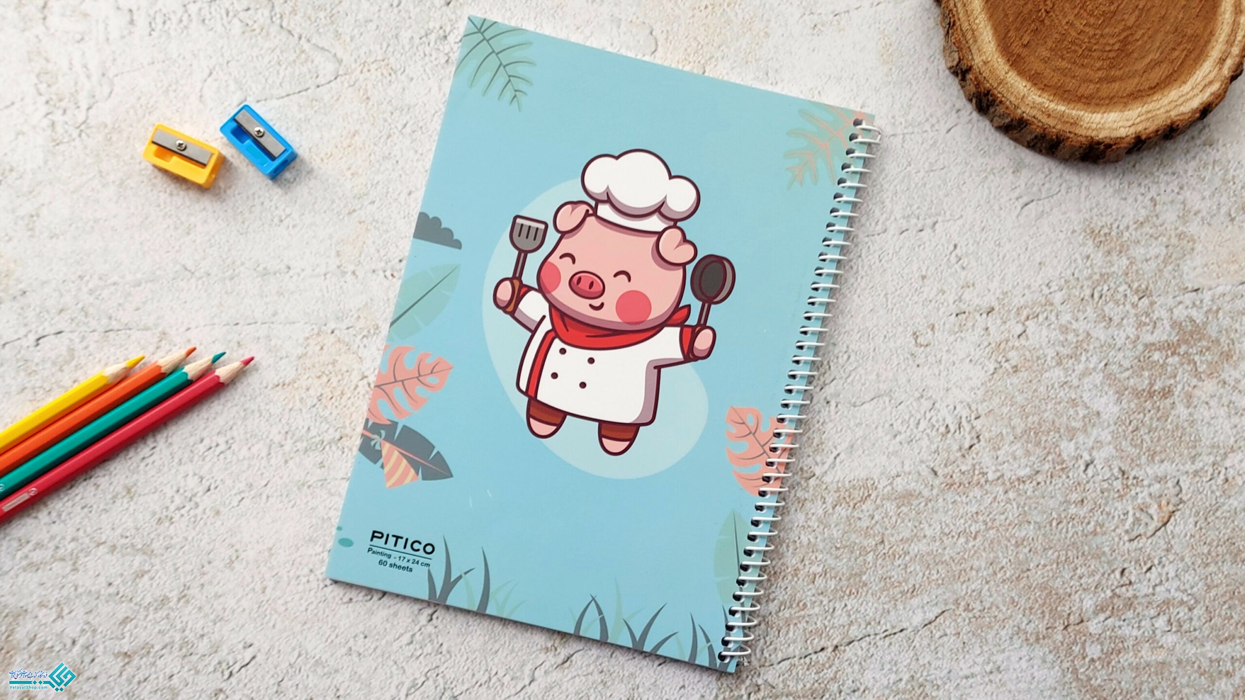 InShot_20230117_191631369 دفتر 60 برگ فانتزی نقاشی PITICO