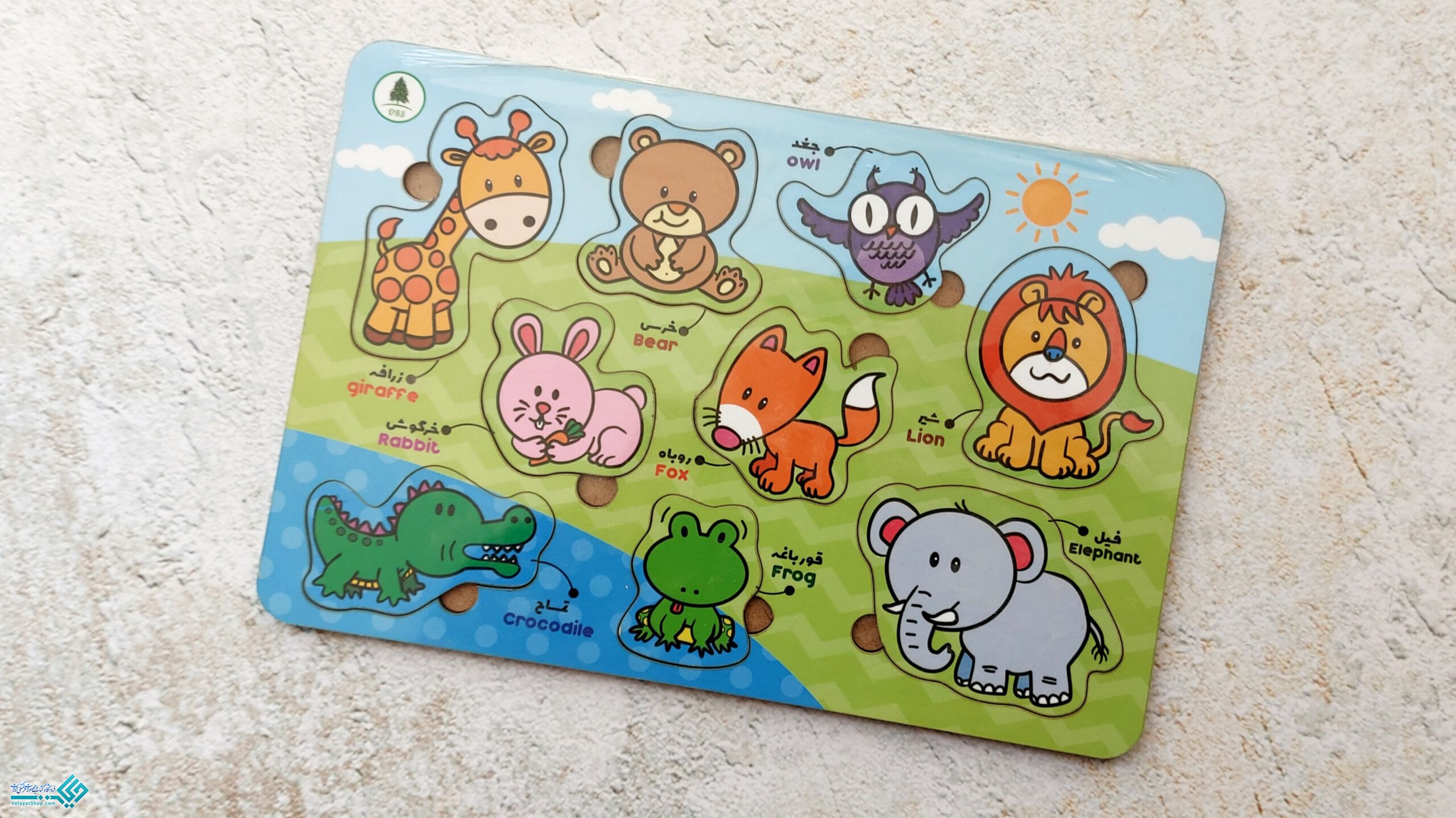 InShot_20230329_113934296 پازل چوبی آشنایی با حیوانات جنگل