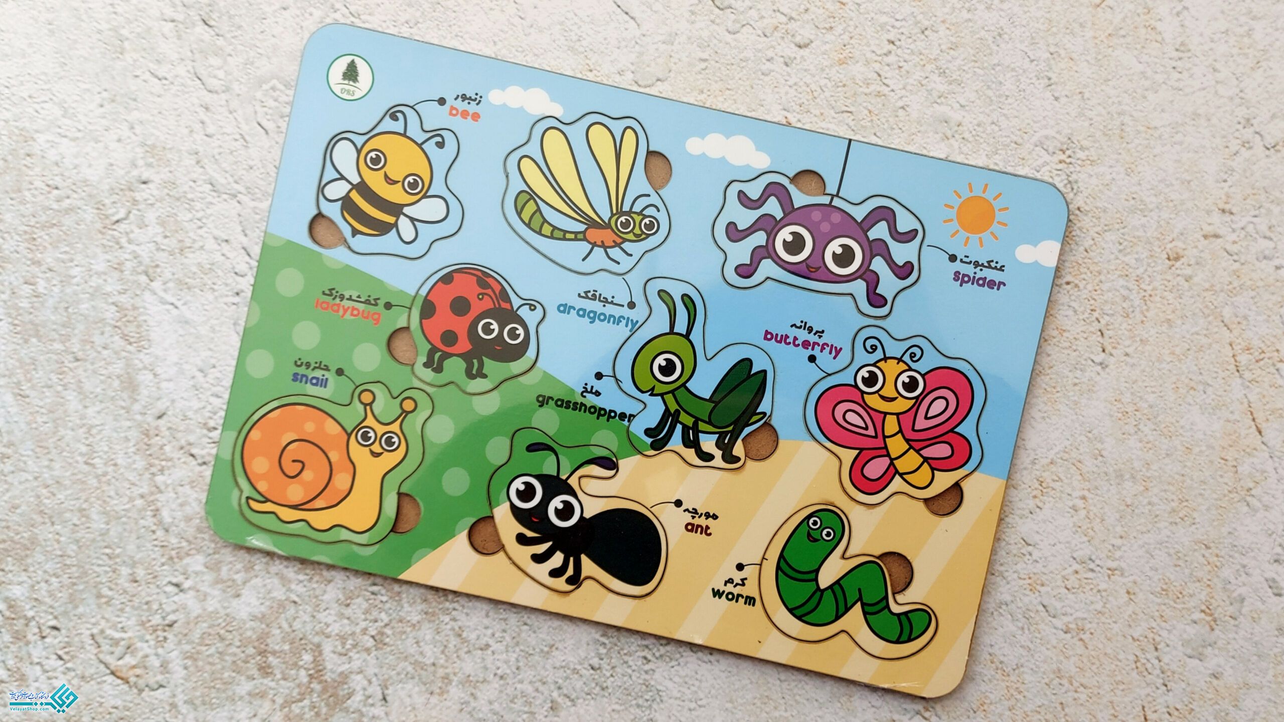 InShot_20230329_114831460 پازل چوبی آشنایی با حشرات
